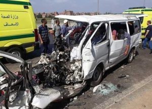 ارتفاع ضحايا حادث انقلاب أتوبيس بطريق "السويس- القاهرة" إلى 12 شخصًا